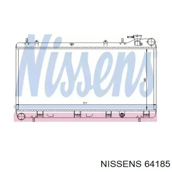 Radiador 64185 Nissens