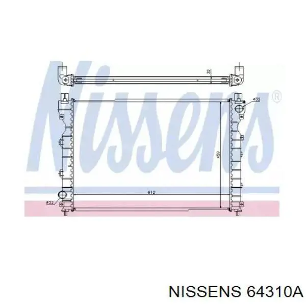 64310A Nissens radiador