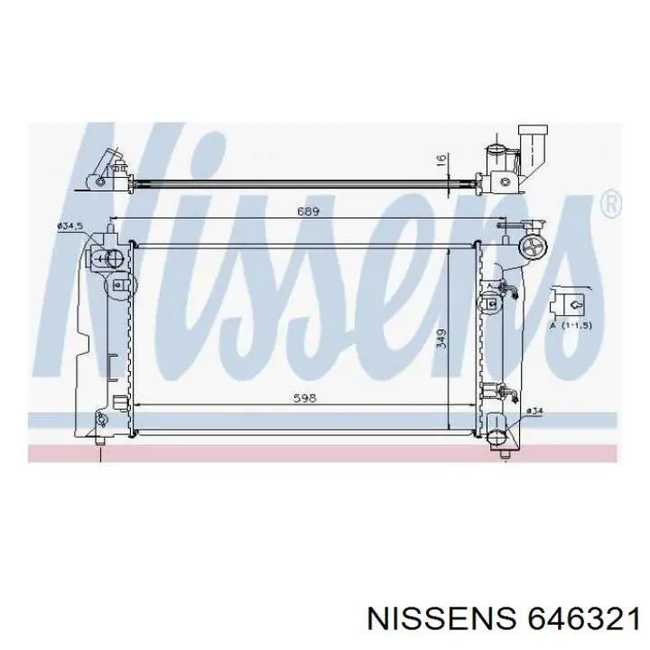 646321 Nissens Refrigeración del motor