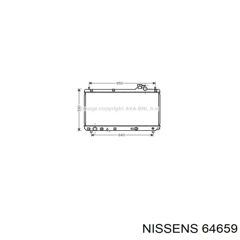 64659 Nissens radiador