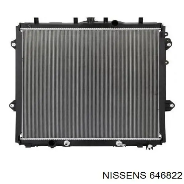 646822 Nissens radiador refrigeración del motor