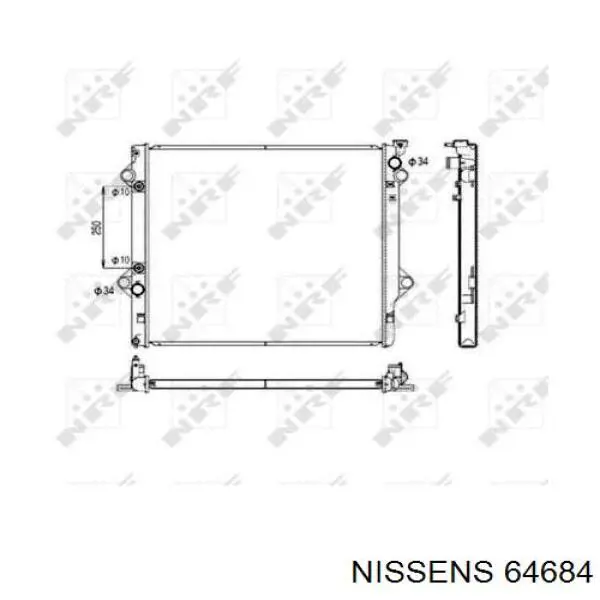 Comprar 64684 Nissens Radiador de auto