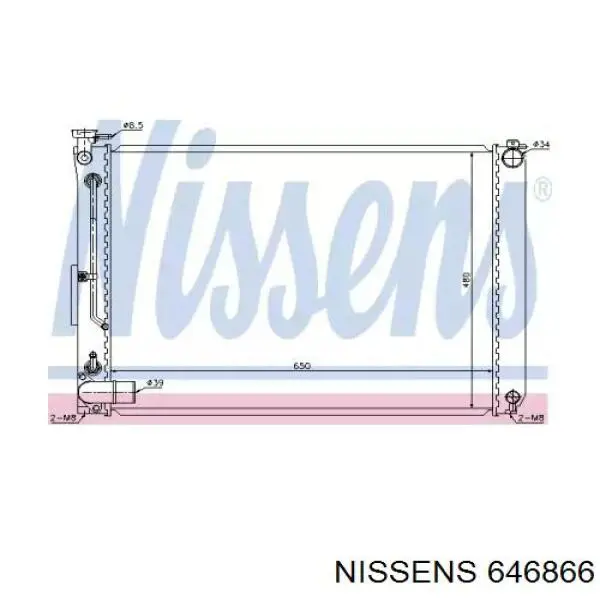 Comprar 646866 Nissens Radiador de auto