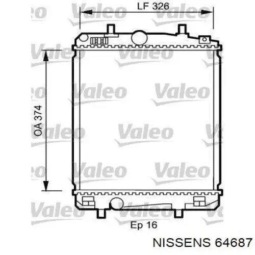 Comprar 64687 Nissens Radiador de auto