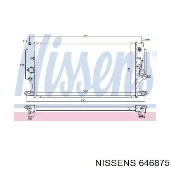 646875 Nissens Refrigeración del motor