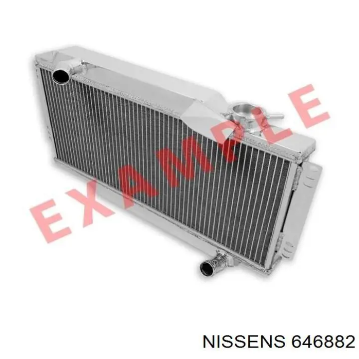 646882 Nissens radiador refrigeración del motor