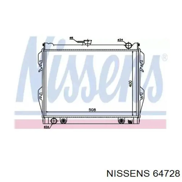 Comprar 64728 Nissens Radiador de auto