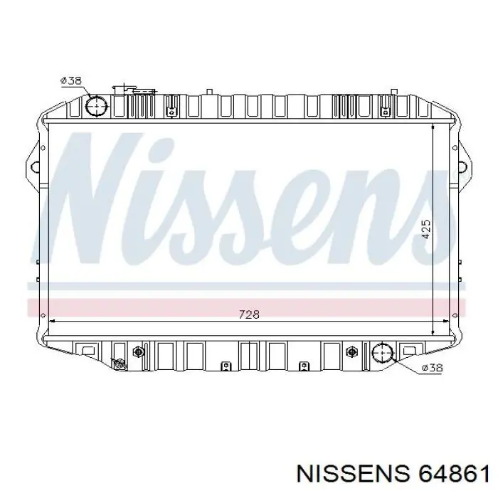 64861 Nissens radiador