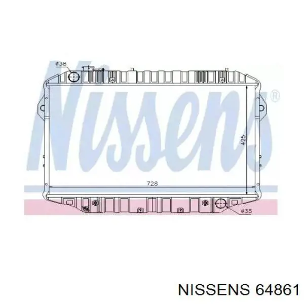 Comprar 64861 Nissens Radiador de auto