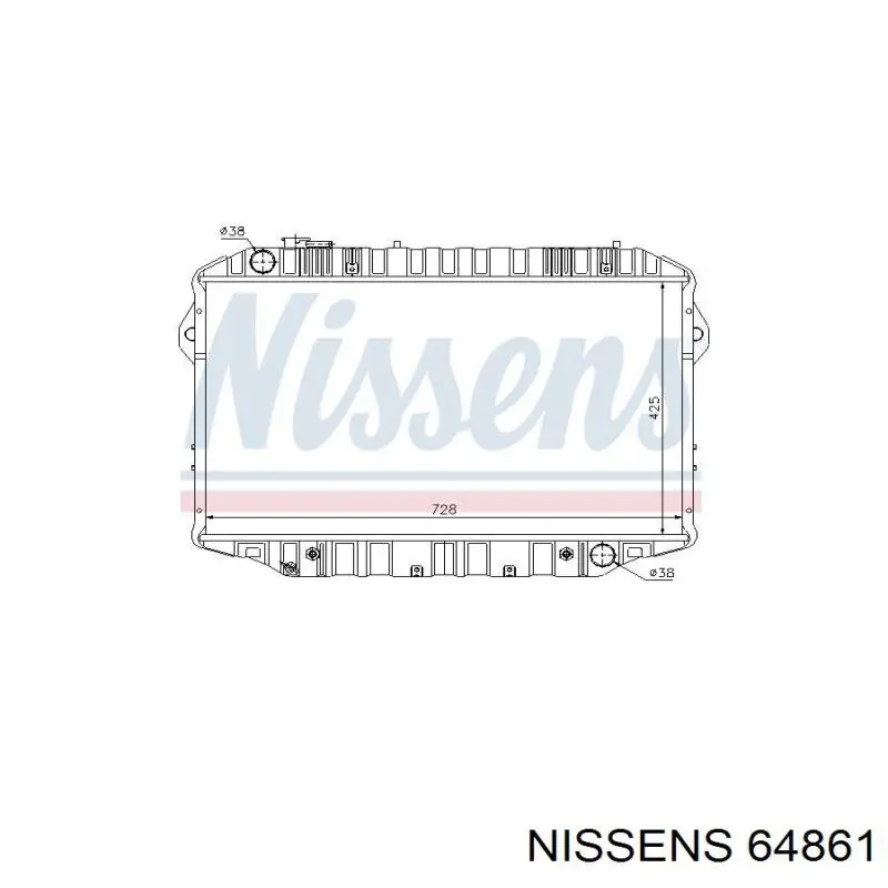 Água radiador Nissens 64861 precio, desde 238,94 EUR