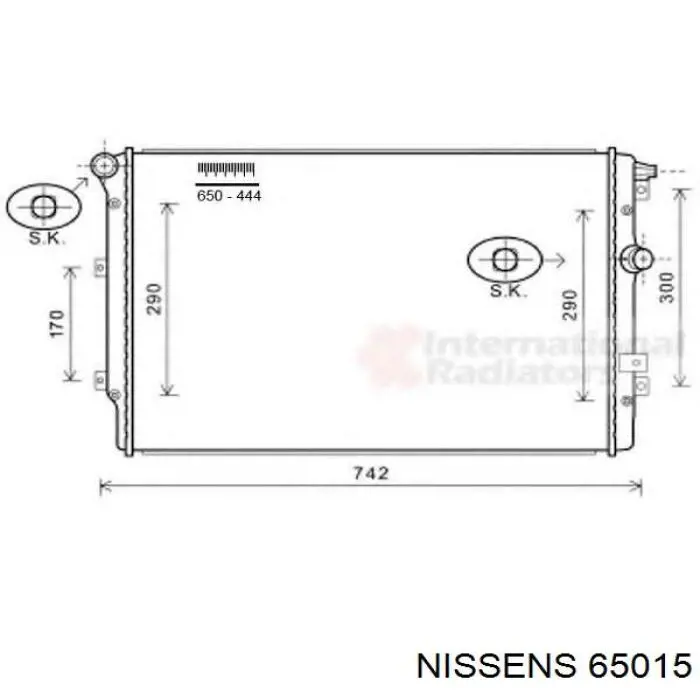 Comprar 65015 Nissens Radiador de auto