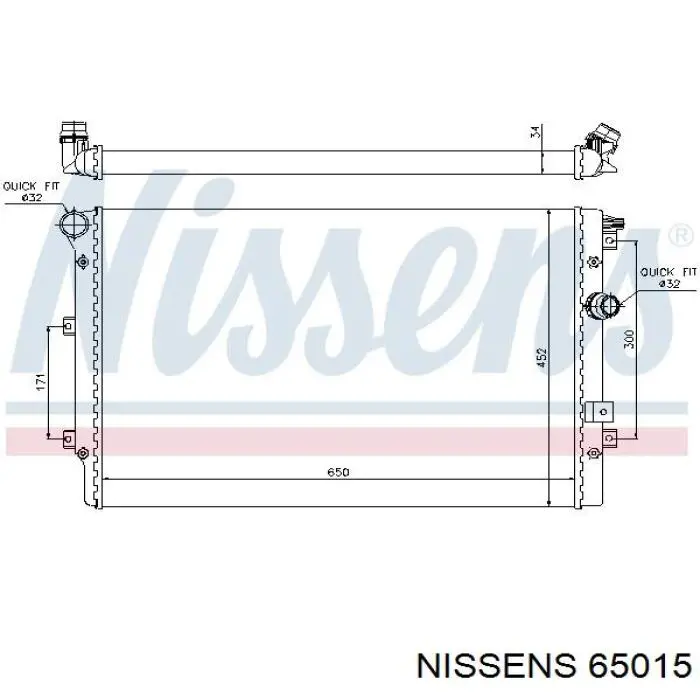Radiador 65015 Nissens