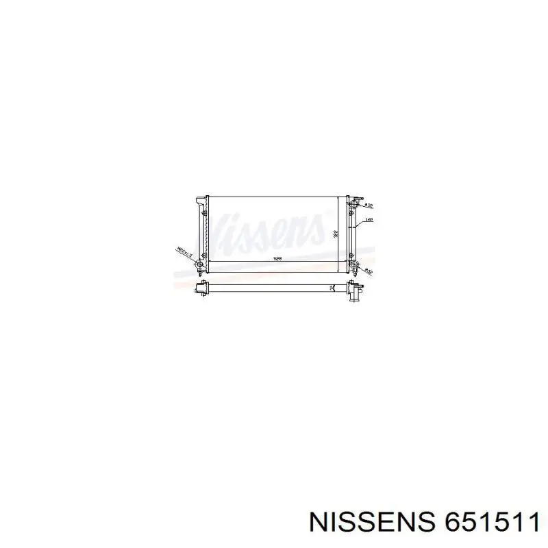 651511 Nissens Refrigeración del motor