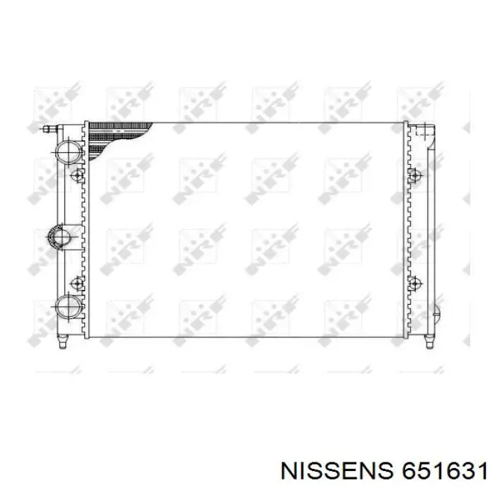 651631 Nissens radiador