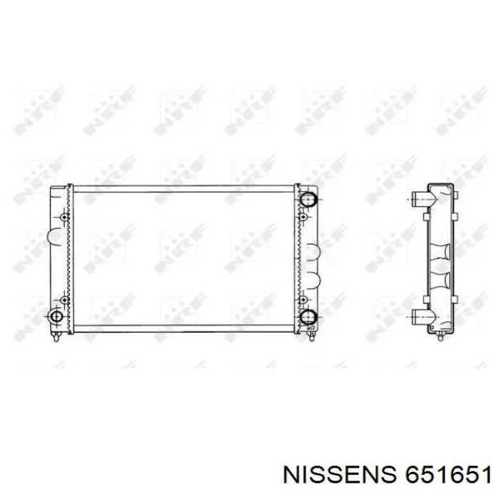 651651 Nissens radiador