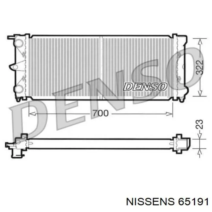 65191 Nissens radiador