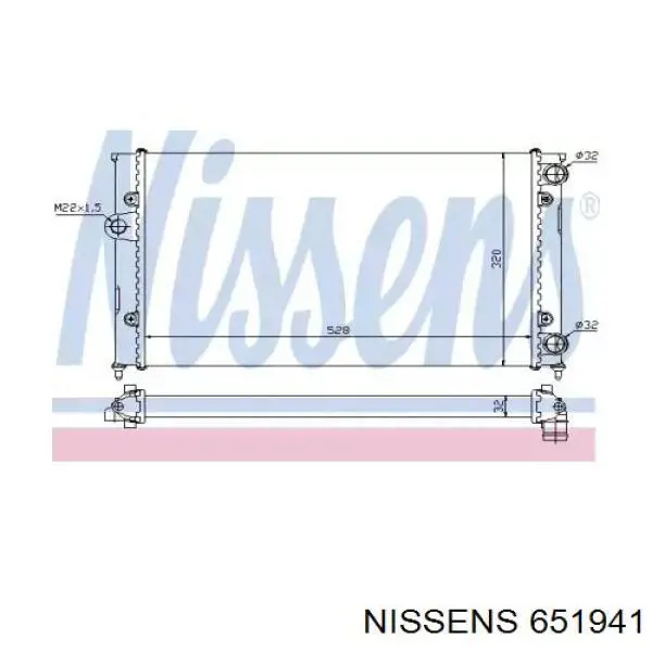 Água radiador Nissens 651941 precio, desde 45,99 EUR