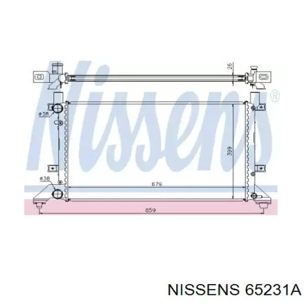 65231A Nissens Refrigeración del motor