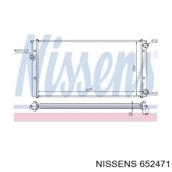652471 Nissens Refrigeración del motor