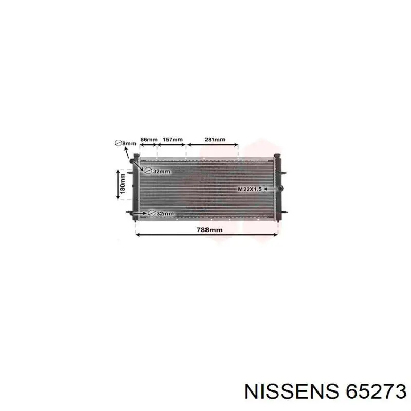 65273 Nissens Refrigeración del motor