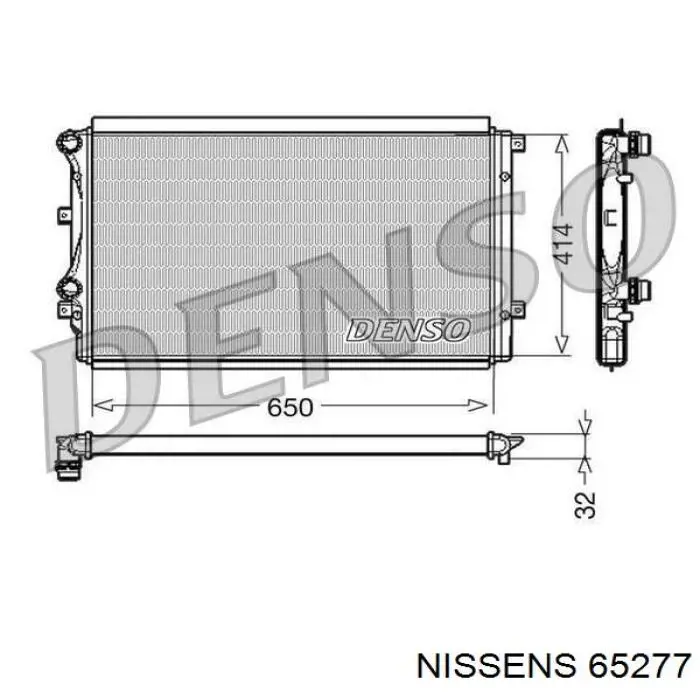 Água radiador Nissens 65277 precio, desde 62,70 EUR