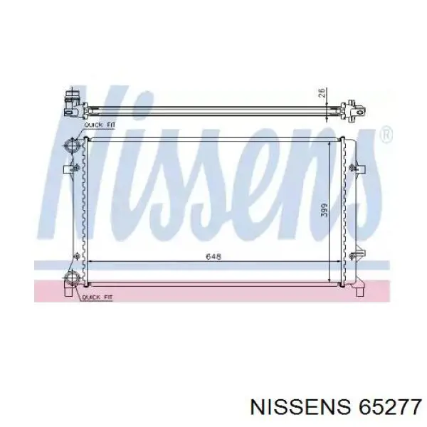 Radiador 65277 Nissens