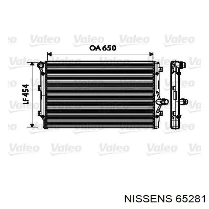 65281 Nissens radiador