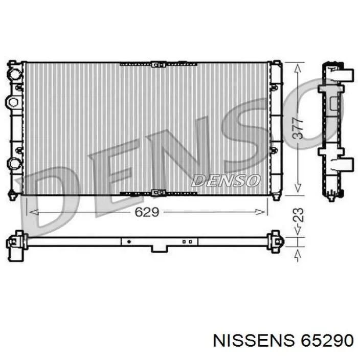 65290 Nissens radiador refrigeración del motor