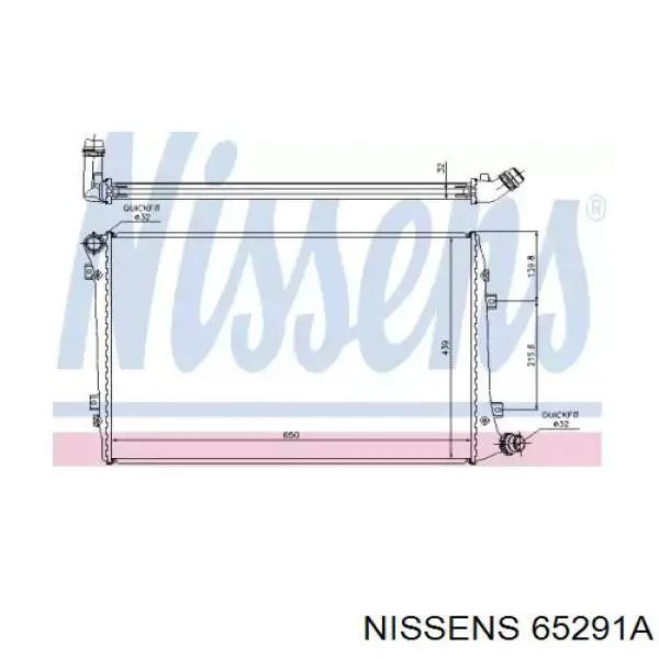 Radiador 65291A Nissens