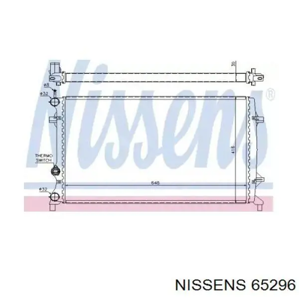 Radiador 65296 Nissens