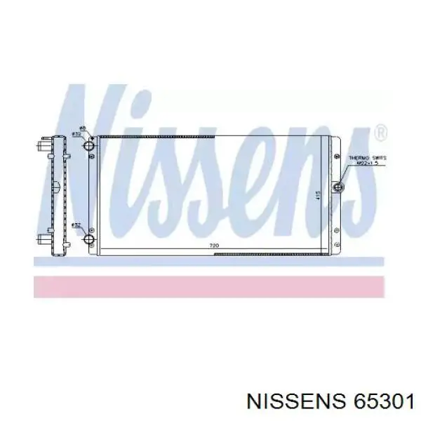 65301 Nissens Refrigeración del motor