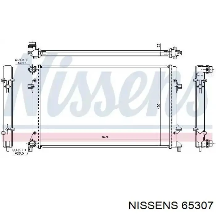 65307 Nissens radiador