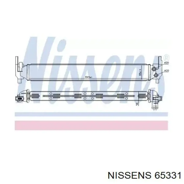 65331 Nissens Radiador adicional de refrigeración del motor