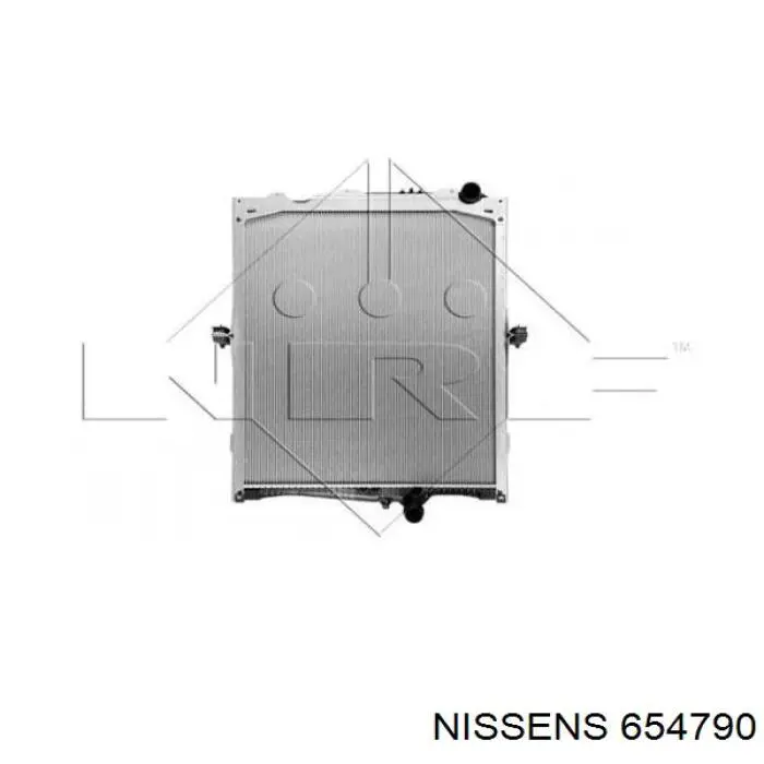 654790 Nissens radiador refrigeración del motor