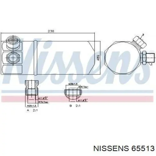 Água radiador Nissens 65513 precio, desde 350,43 EUR