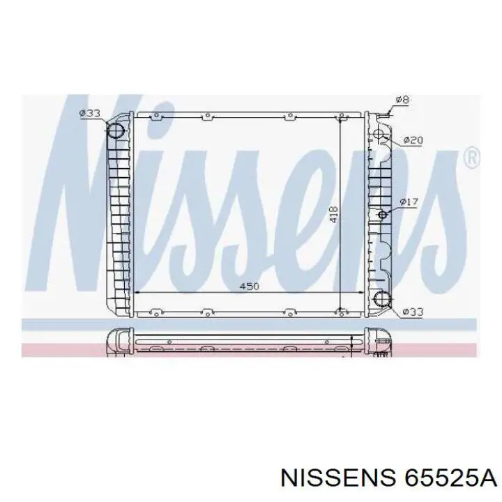 Água radiador Nissens 65525A precio, desde 95,88 EUR