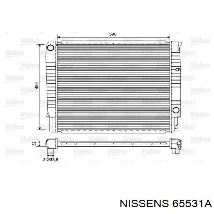 65531A Nissens Refrigeración del motor