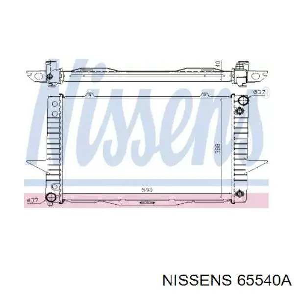 65540A Nissens radiador
