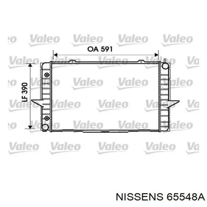 Água radiador Nissens 65548A precio, desde 138,27 EUR