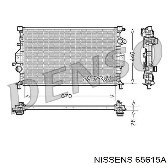 Comprar 65615A Nissens Radiador de auto