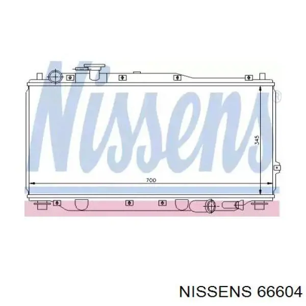 66604 Nissens Refrigeración del motor