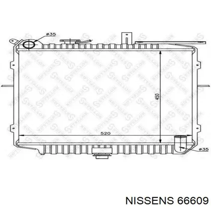 ADG098109 Blue Print radiador refrigeración del motor