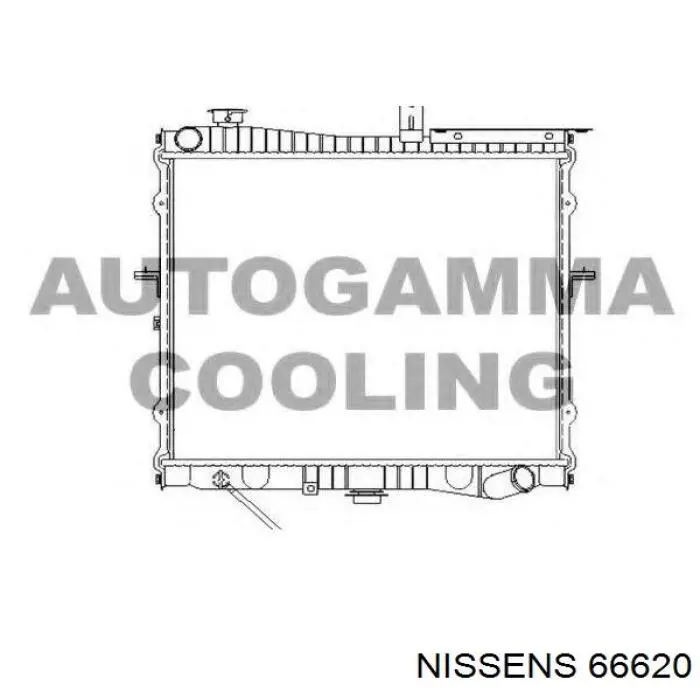 66620 Nissens radiador refrigeración del motor