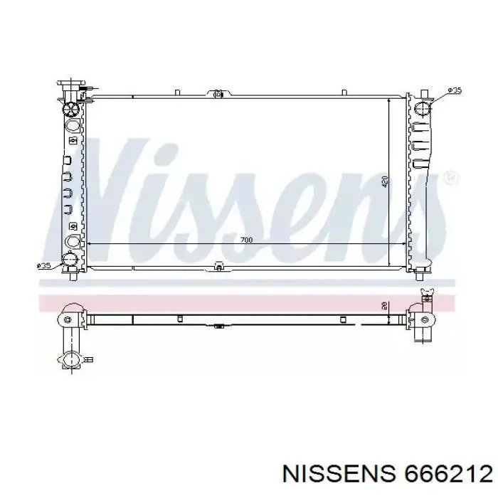Radiador 53056 NRF