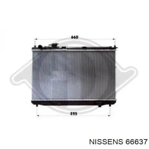 Radiador 66637 Nissens
