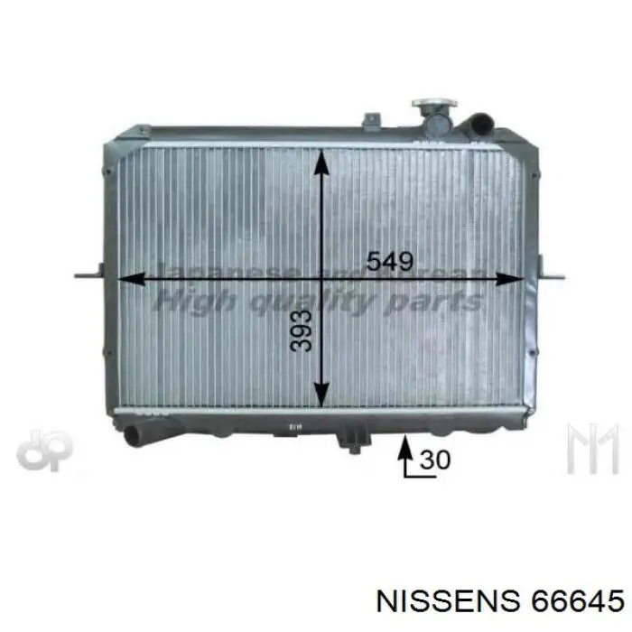 66645 Nissens Refrigeración del motor