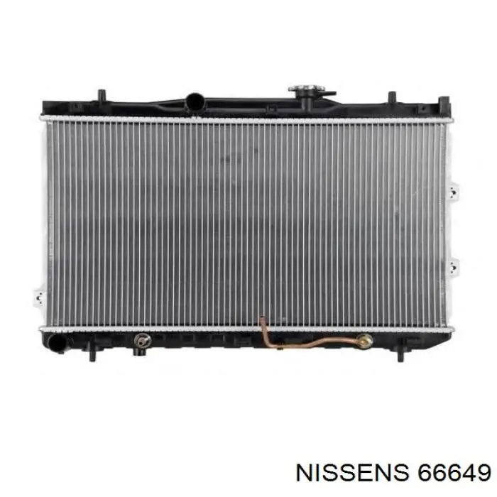 66649 Nissens radiador refrigeración del motor