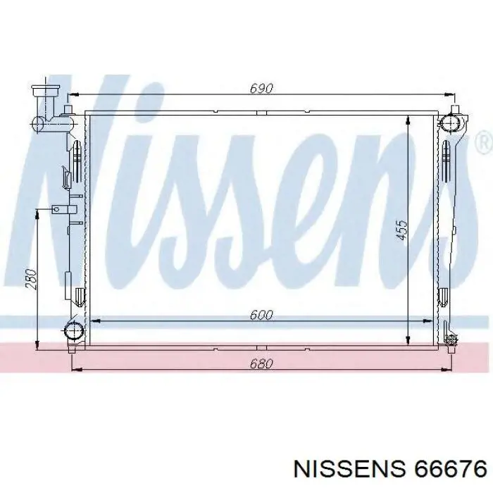 Comprar 66676 Nissens Radiador de auto