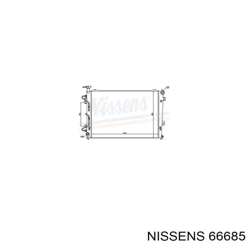 66685 Nissens radiador