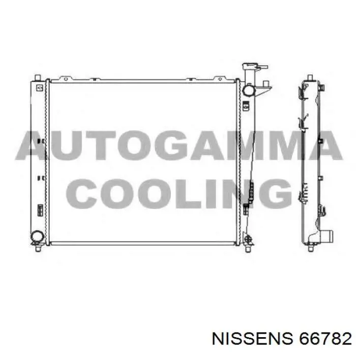 Água radiador Nissens 66782 precio, desde 120,16 EUR